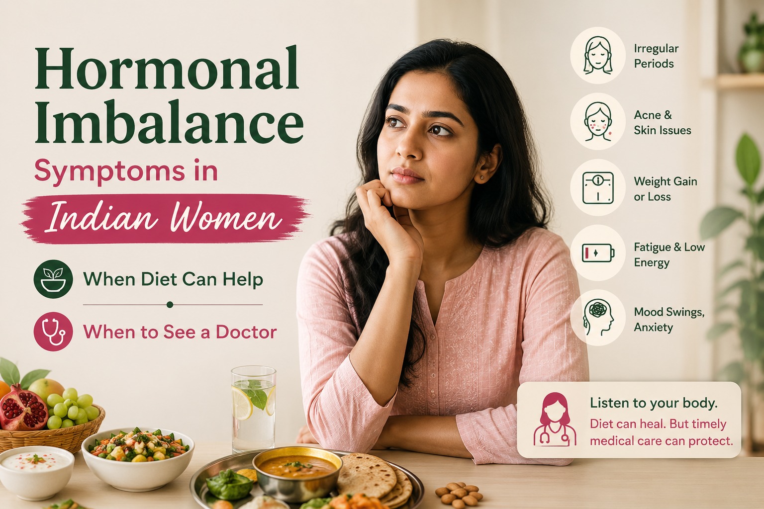 Hormonal Imbalance Symptoms in Indian Women: When Diet Can Help and When to See a Doctor